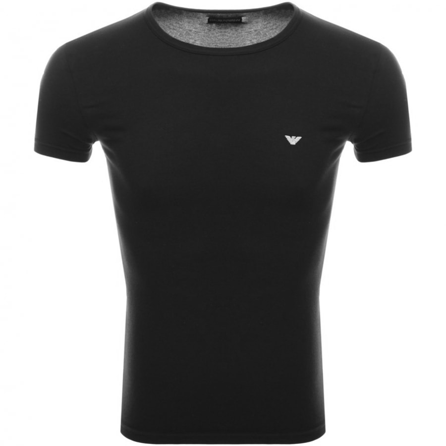 Alternative Image for ProductEmporio Armani Lounge Crew Neck T Shirt Black2